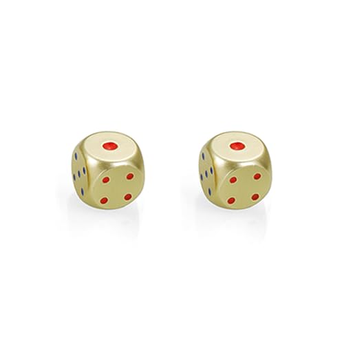 Runde Ecken, Boutiquen, Spielwürfel, bunte Aluminiumlegierungen, Metall, leicht zu greifen, luxuriöse Aluminiumlegierung von ZYMIADOU