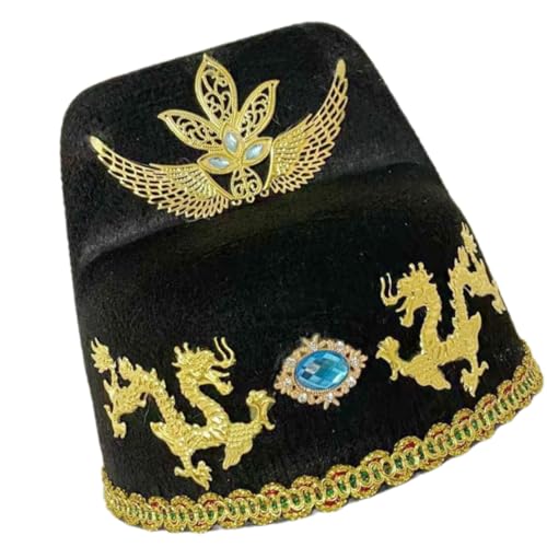 Traditioneller chinesischer Hut für den täglichen Gebrauch und Tanzaufführungen, Wuxia für Kinder, Kostümpartys, bestickter Offizier Traditioneller chinesischer Hut für den täglichen Gebrauch und Tanzaufführungen, Wuxia für Kinder, Kostümpartys, bestickter Offizier von ZYMIADOU