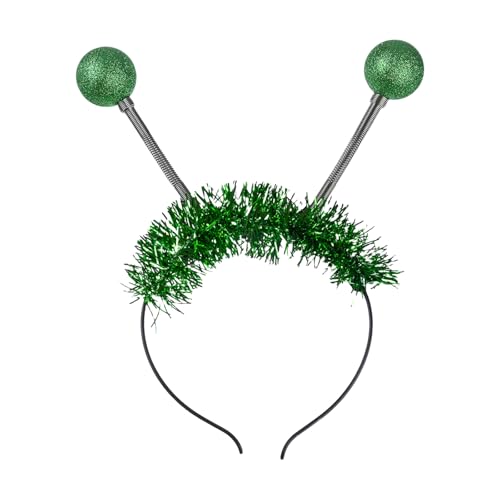 ZYMIADOU Alien Designs Stirnband mit leuchtenden und Federkugeln, Haarschmuck, Kopfschmuck für Halloween und Feiern, beleuchtetes Stirnband ZYMIADOU Alien Designs Stirnband mit leuchtenden und Federkugeln, Haarschmuck, Kopfschmuck für Halloween und Feiern, beleuchtetes Stirnband von ZYMIADOU