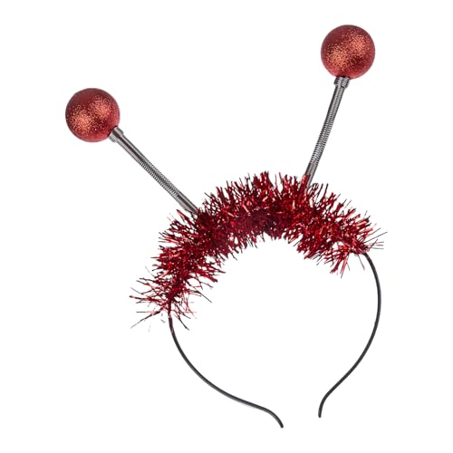 ZYMIADOU Alien Designs Stirnband mit leuchtenden und Federkugeln, Haarschmuck, Kopfschmuck für Halloween und Feiern, beleuchtetes Stirnband von ZYMIADOU