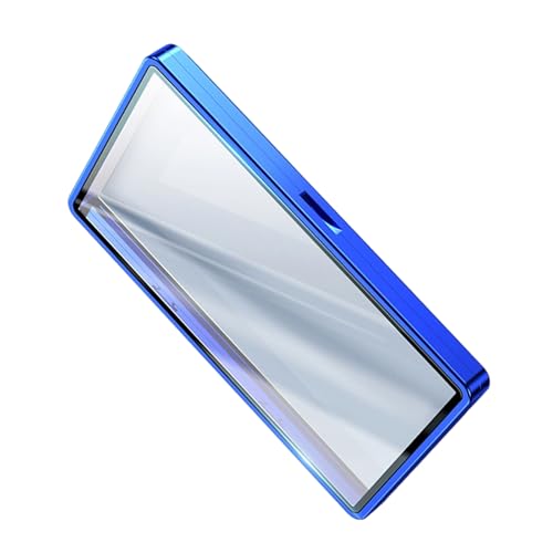 ZYMIADOU Bunte Kartenschutzhülle für abgestufte Sammlerstücke, bruchsicheres Glas, sichere Aufbewahrung, Metallrahmen, Design-Kartenschutz von ZYMIADOU