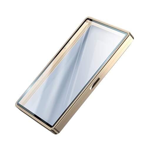 ZYMIADOU Bunte Kartenschutzhülle für abgestufte Sammlerstücke, bruchsicheres Glas, sichere Aufbewahrung, Metallrahmen, Design-Kartenschutz von ZYMIADOU