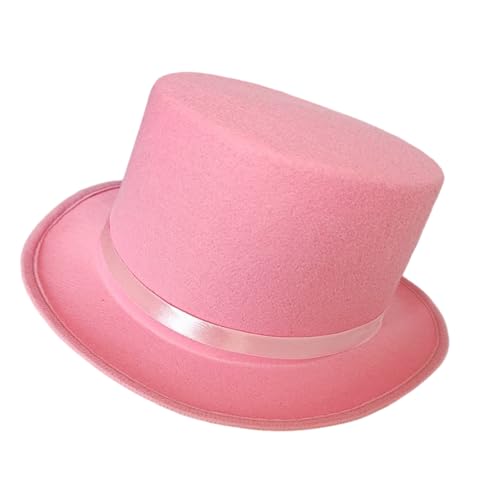 ZYMIADOU Filz-Zauberhut für Erwachsene, Butler-Kostüm, Ringmeister, viktorianische Hüte, Verkleidungen, Partyhüte, Geschenk, Neuheiten, Filz-Oberteil von ZYMIADOU