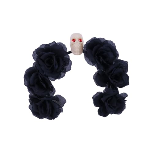 ZYMIADOU Floral Haarband Schädel Rose Haarreifen Halloween Deko Kristall Rollenspiel Kostüm Abschlussbälle Party Live Show Kopfbedeckung Kinder Halloween Kostüm Zubehör ZYMIADOU Floral Haarband Schädel Rose Haarreifen Halloween Deko Kristall Rollenspiel Kostüm Abschlussbälle Party Live Show Kopfbedeckung Kinder Halloween Kostüm Zubehör von ZYMIADOU
