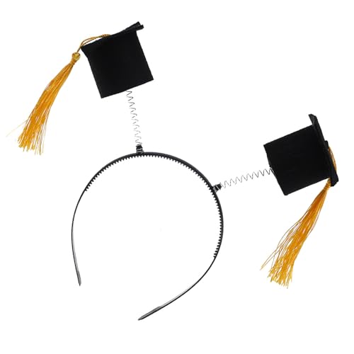 ZYMIADOU Freundlicher elastischer Doktorhut Haarband Mode-Accessoires Cosplay für Abschlussfeiern und Motto-Partys, rutschfestes Band ZYMIADOU Freundlicher elastischer Doktorhut Haarband Mode-Accessoires Cosplay für Abschlussfeiern und Motto-Partys, rutschfestes Band von ZYMIADOU