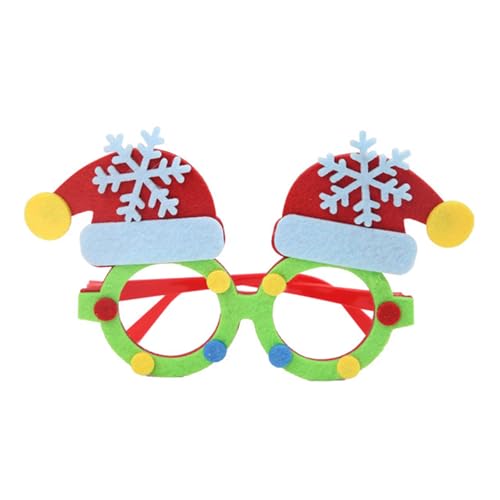 ZYMIADOU Frohes neues Jahr, fluoreszierende Rahmen, Weihnachtsfeier, Brille, Silvester für Party-Dekorationen, Neuheiten, lustige Gläser von ZYMIADOU