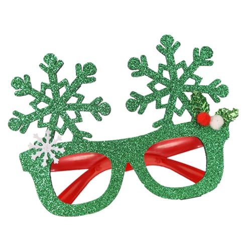 ZYMIADOU Funkelnde Schneeflocken-Weihnachtsbrille mit Design, Rollenspiel-Zubehör für Feiertage, Partys und festliche Veranstaltungen, Unisex, Schneeflocken-Glitzer-Brille ZYMIADOU Funkelnde Schneeflocken-Weihnachtsbrille mit Design, Rollenspiel-Zubehör für Feiertage, Partys und festliche Veranstaltungen, Unisex, Schneeflocken-Glitzer-Brille von ZYMIADOU