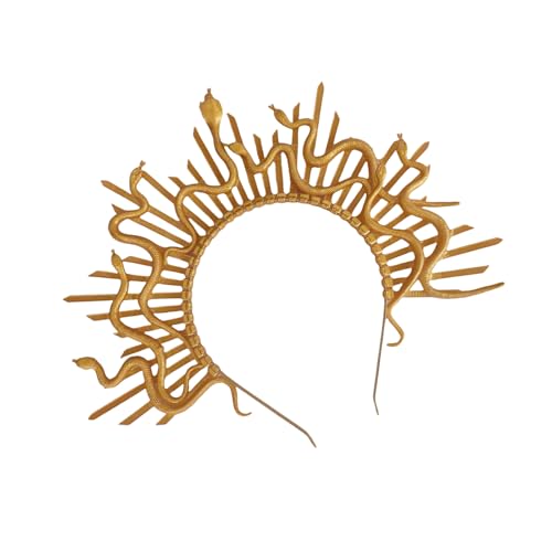 ZYMIADOU Goddesses Inspire Medusas Kronen Schlangen-Stirnband, modisches Accessoire für Motto-Partys und Cosplay-Events, Freizeitkleidung, Cosplay-Kopfschmuck von ZYMIADOU