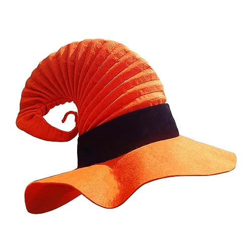 ZYMIADOU Hexenhut aus Filz für Halloween, Feier, Damen und Herren, Unisex, Zauberermütze, Cosplay, Kostüm, Festival, Kopfbedeckung, Kopfzubehör ZYMIADOU Hexenhut aus Filz für Halloween, Feier, Damen und Herren, Unisex, Zauberermütze, Cosplay, Kostüm, Festival, Kopfbedeckung, Kopfzubehör von ZYMIADOU