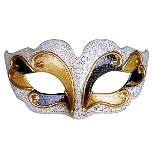 ZYMIADOU Maskerade Augenmaske Halloween Halbgesicht Party für Damen Herren Maskerade Abschlussbälle Halloween Dress Up Bequem von ZYMIADOU