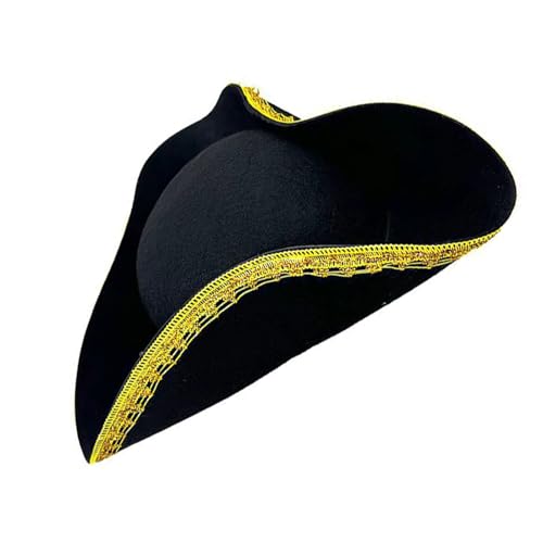 ZYMIADOU Piratenhut für Rollenspiele, für Piratenauftritte, luxuriös, für Bühnenauftritte und Cosplay, atmungsaktiver Hut ZYMIADOU Piratenhut für Rollenspiele, für Piratenauftritte, luxuriös, für Bühnenauftritte und Cosplay, atmungsaktiver Hut von ZYMIADOU