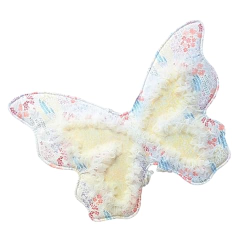 ZYMIADOU Schmetterlingsflügel-Kostüm-Zubehör, Blumendruck, Fotografie-Requisiten, verstellbare Träger, weicher Stoff für Kinder, Rollenspiele, Mädchen, Kostümzubehör für Fotoshootings von ZYMIADOU