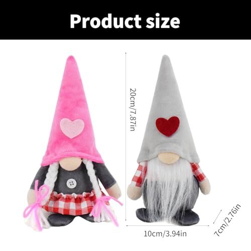 ZYMIADOU Valentinstag-Spielzeug-Dekoration, symbolisiert Geheimnis und Liebe für Paare, Geschenk, Zuhause, Plüsch-Ornament, Valentinstagsparty von ZYMIADOU