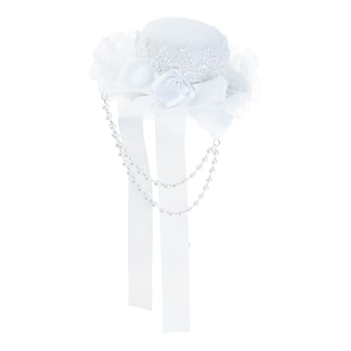 ZYMIADOU Vintage Spitze Kopfschmuck Gotik Lolitas Kopfbedeckung Subkulturen Haarschmuck Rose Perlenkette Kopfschmuck Zylinderhut Clips Kopfbedeckung ZYMIADOU Vintage Spitze Kopfschmuck Gotik Lolitas Kopfbedeckung Subkulturen Haarschmuck Rose Perlenkette Kopfschmuck Zylinderhut Clips Kopfbedeckung von ZYMIADOU