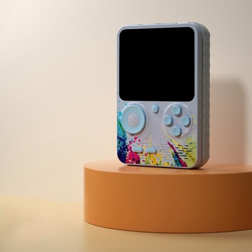 Nehmen Sie Nostalgie überall hin mit für die G5-Handheld-Spielekonsole mit 500 Retro-Spielen und TV-Ausgang (grau) von ZYNCUE