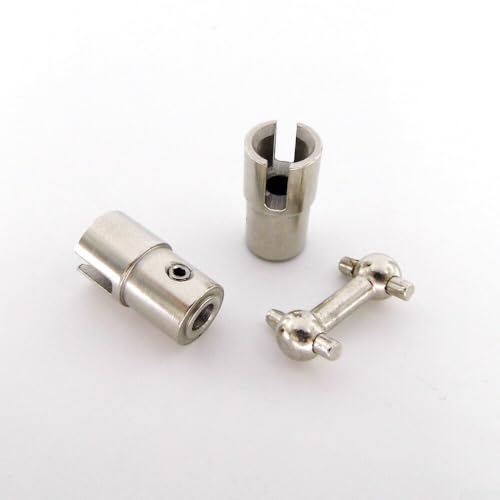 Wellenverbinder Gelenk, 4 x 4 mm, kompatibel mit FT011 für RC-Boot, Edelstahl-Design Wellenverbinder Gelenk, 4 x 4 mm, kompatibel mit FT011 für RC-Boot, Edelstahl-Design von ZYNCUE