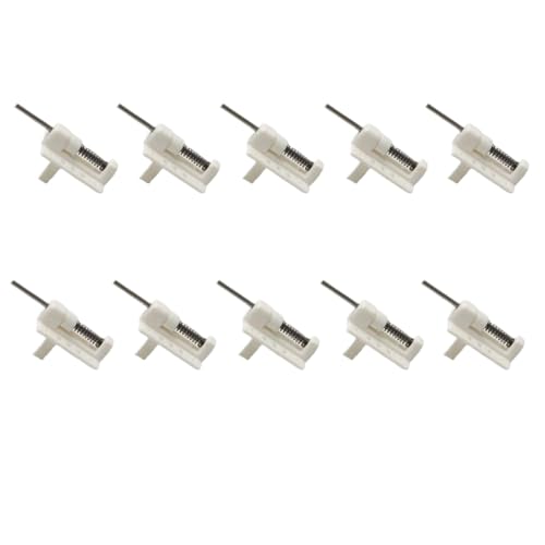 10pcs Canopy Hatch Lock Latch Federstifte für RC Model Kabinentür Schnalle Cockpit Motorhaubenfix(Long Type White) von ZYPMoTo