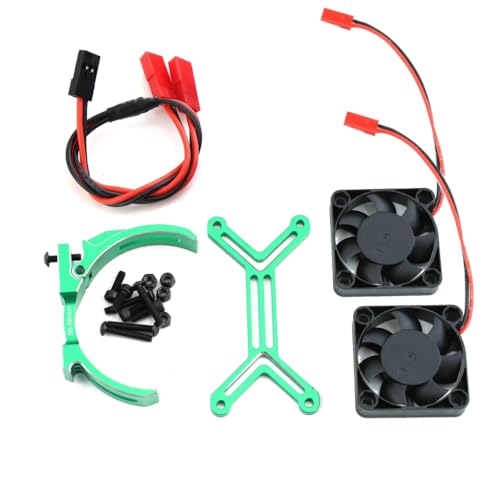 15000 U/min bürstener bürstenloser Kühllüfter Kühlkörper mit 56-58 mm Einstellbarer Montagekompatibel mit 1717 5687 56113 2028 Motor und ähnliche Größenmotoren(Green) von ZYPMoTo