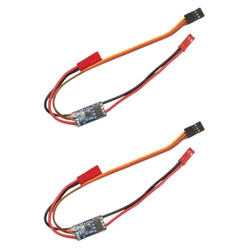 2pcs 2-3s 7 5a gebürstet ESC Einsweg Dual Way Speed Control-Modul für RC-modifizierte Autos, die mit Z-Car-Modellen kompatibel sind(ESC w Wire JST Plug) von ZYPMoTo