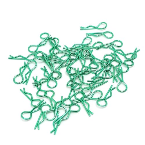 8pcs 100pcs Universal Edelstahl R Clip Pin kompatibel mit 1 10 1 12 Skalierungs -RC -Automodellen für den Ersatz für Himoto -Aftermarket(100PCS Green) von ZYPMoTo