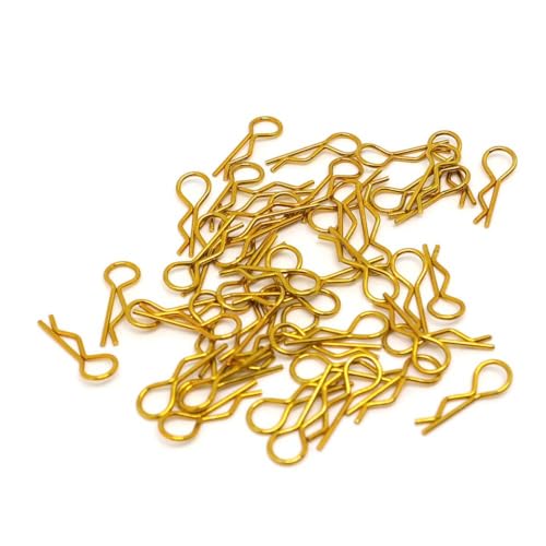 8pcs 100pcs Universal Edelstahl R Clip Pin kompatibel mit 1 10 1 12 Skalierungs -RC -Automodellen für den Ersatz für Himoto -Aftermarket(100PCS Yellow) von ZYPMoTo