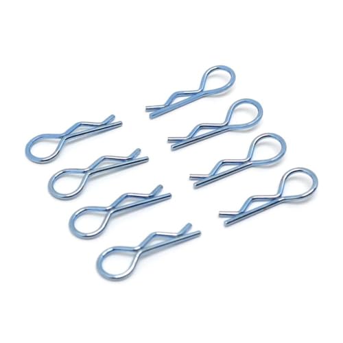 8pcs 100pcs Universal Edelstahl R Clip Pin kompatibel mit 1 10 1 12 Skalierungs -RC -Automodellen für den Ersatz für Himoto -Aftermarket(8PCS Blue) von ZYPMoTo