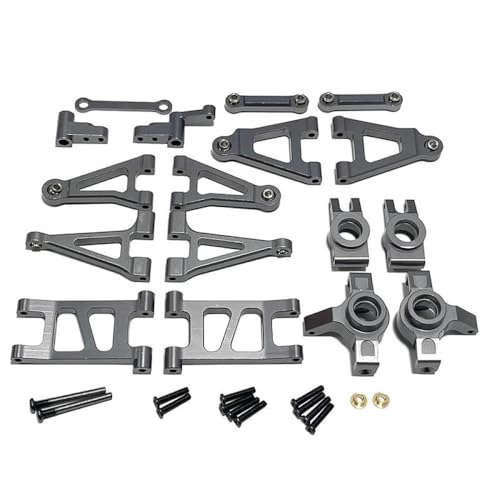 ZYPMoTo 1/14 RC -Autoersatzteile Metalllenker und Schwangarm 14301 14302 kompatibel mit ähnlichen Fernbedienungsfahrzeugen(Titanium) von ZYPMoTo