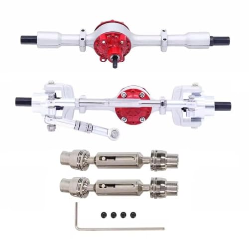 ZYPMoTo 1/16 RC -Auto -Upgrade -Teile C14 C24 C34 C44 C54 B14 B24 Metallachse Set vorderen Heckwellenzubehör mit verschiedenen RC -Modellen kompatibel(Silver A) von ZYPMoTo