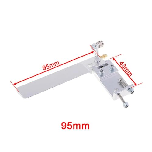 ZYPMoTo 1 PCs 75 mm 95 mm Aluminiumsaug Wasser Ruderkompatibel mit Fernbedienung RC -Booten Metall -Upgrade Teil für RC -Bootszubehör(Silver 95mm) von ZYPMoTo