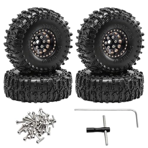 ZYPMoTo 1. 0 Zoll Aluminium Beadlock Wheel -Hub mit Gummireifen mit 1/24 SCX24 AX24 1/18 RC Crawler Upgrade -Teile kompatibel ZYPMoTo 1. 0 Zoll Aluminium Beadlock Wheel -Hub mit Gummireifen mit 1/24 SCX24 AX24 1/18 RC Crawler Upgrade -Teile kompatibel von ZYPMoTo