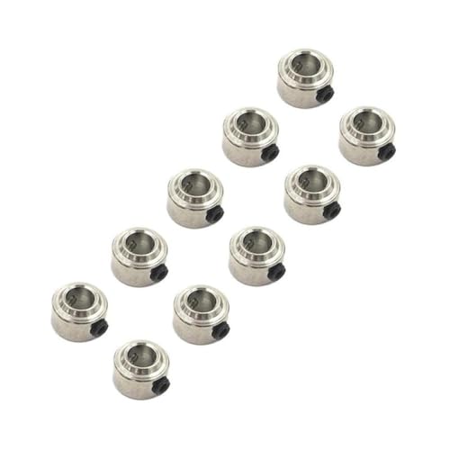 ZYPMoTo 10 pcs Metallradschlosskragenwellenhülle für RC -Flugzeugfahrwerk mit 2. 1mm 3. 1mm 4. 1mm 5. 1mm -Modelle enthält einen festen Teil des M3 Mount -Lochs(4.1mm) von ZYPMoTo