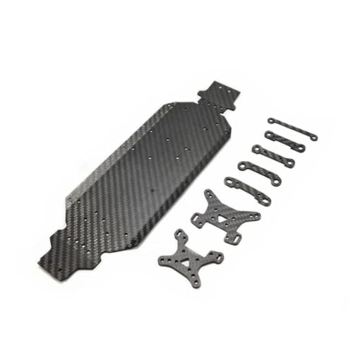 ZYPMoTo 124017 124016 144001 144010 144002 Upgrade -Teile kompatible Kohlefaser -Chassis -Stoßhaltergrenze Feste Teile Set -Zubehör für RC -Automodelle(for 124019 124017) von ZYPMoTo