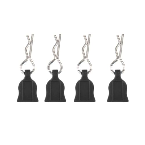 ZYPMoTo 12pcs 4pcs Metall R-Typ RC-Karossericlips mit Tab-kompatibel mit 1/10 1/14 1/8 Skala Fernbedienungsfahrzeug-Fahrzeugteile(1 10 4PCS) von ZYPMoTo