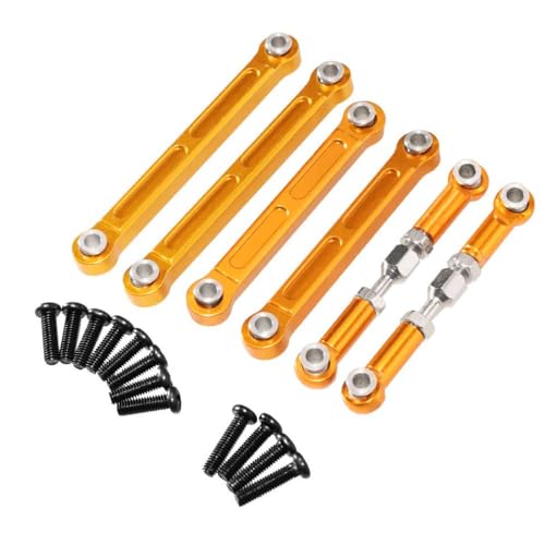 ZYPMoTo 144001 144010 124016 124018 124007 124017 124019 124008 124007 124010 Ersatzstäbe für RC -Auto -Metall -Upgrade kompatibel mit verschiedenen Fernbedienungsfahrzeugen(Gold) von ZYPMoTo