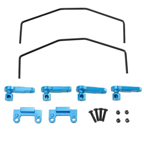 ZYPMoTo 144001 144010 124016 124018 124007 124017 124019 RC-Auto-Metall-Upgrade-Teile Anti-Roll-Stange Set kompatibel mit 1 10-Skala-Fernbedienungsfahrzeugen(Blue) von ZYPMoTo