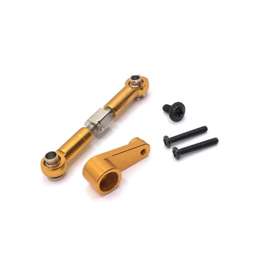 ZYPMoTo 144010 144001 144002 124017 124016 124018 124019 RC -Auto -Upgrade -Teile Metalllenker -Getriebe und Lenkgetriebe, die mit verschiedenen RC -Modellen kompatibel ist(Yellow) von ZYPMoTo