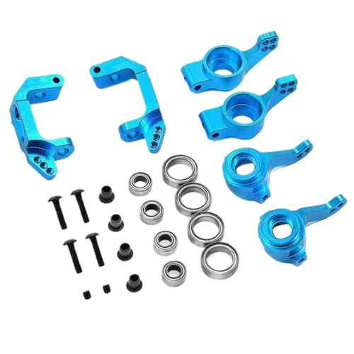 ZYPMoTo 1Set 1 10 Aluminiumlenker -Upgrade -Kit kompatibel mit 94123 94111 94107 94170 RC -Autos Inklarierter Kugellagerteile 102010 102011(Blue) von ZYPMoTo