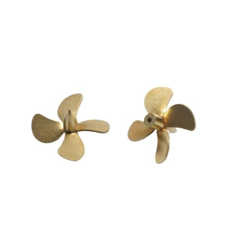 ZYPMoTo 1pair 28x2mm Kupferpropeller mit 4 Paddel RC Tug Boat Welle 28 mm Außendurchmm Loch für 1 350 Skala Modellschiff Montage kompatibel mit ähnlichen Modellbootprops ZYPMoTo 1pair 28x2mm Kupferpropeller mit 4 Paddel RC Tug Boat Welle 28 mm Außendurchmm Loch für 1 350 Skala Modellschiff Montage kompatibel mit ähnlichen Modellbootprops von ZYPMoTo