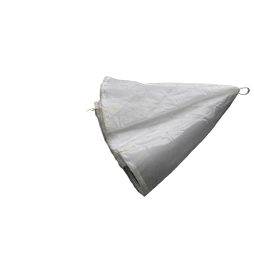 ZYPMoTo 1pcs 70 cm 1m 1 5 m Fallschirmkopf für Fliegende Wasser Rakete RC Drohne Recovery Fallschirm Stoff kompatibel mit soliden Modellraketen und Drohnen(White Dia 70cm) von ZYPMoTo