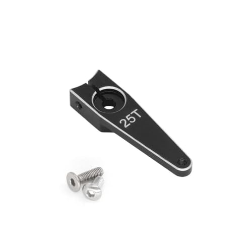 ZYPMoTo 1pcs Aluminium Metall Servo Arm Horn 25T Schwingarm 1 1,25 1,5 1,75 2 Zoll kompatibel mit RC -Flugzeugservo- und RC -Auto -Servo -Teilen kompatibel(Black 1.0in) von ZYPMoTo