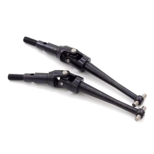 ZYPMoTo 2 PCs Stahl Metallantriebswelle Antriebswelle kompatibel mit 1 16 -Skala -RC -Cars FITS H16BM H16 16207 14209 14210 H14BM Modelle Ersatzteile Teile(Black) von ZYPMoTo