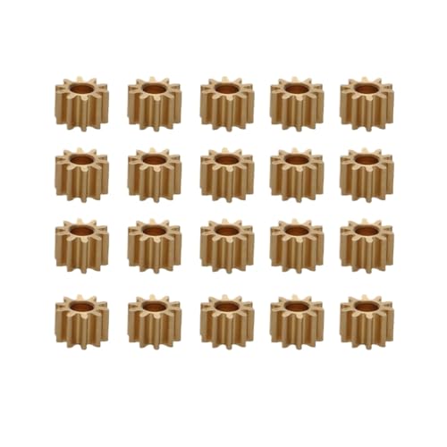 ZYPMoTo 20pcs Modulus 0 4 Messing Gerade Spurgetriebe 8t 10T 12T mit 1 mm 2 mm Lochdurchmesser für DIY -Getriebe.(10T 2mm 3mm) von ZYPMoTo