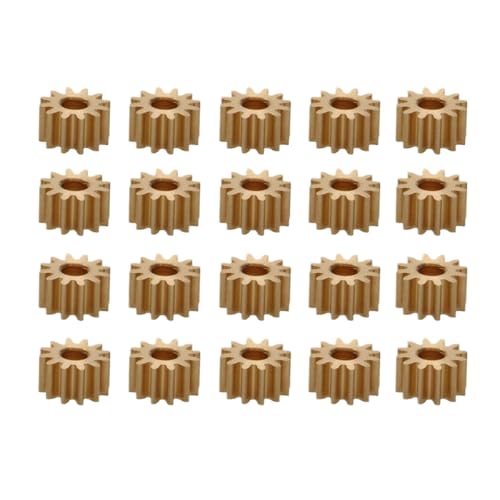 ZYPMoTo 20pcs Modulus 0 4 Messing Gerade Spurgetriebe 8t 10T 12T mit 1 mm 2 mm Lochdurchmesser für DIY -Getriebe.(12T 2mm 3mm) von ZYPMoTo