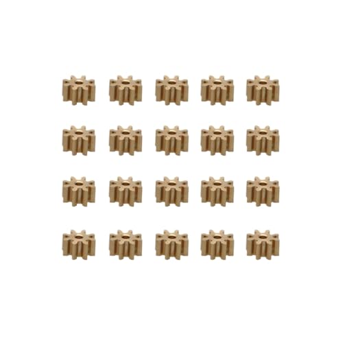 ZYPMoTo 20pcs Modulus 0 4 Messing Gerade Spurgetriebe 8t 10T 12T mit 1 mm 2 mm Lochdurchmesser für DIY -Getriebe.(8T 1mm 2mm) von ZYPMoTo