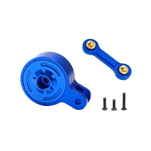 ZYPMoTo 23T 25T Metal Servo Saver mit festem Link kompatibel mit 1/10 3S 4S -Modellen für 1/8 Skala -Fahrzeuge ähnlich wie der Ausgestoßene Mojave Vendetta(23T Blue) von ZYPMoTo