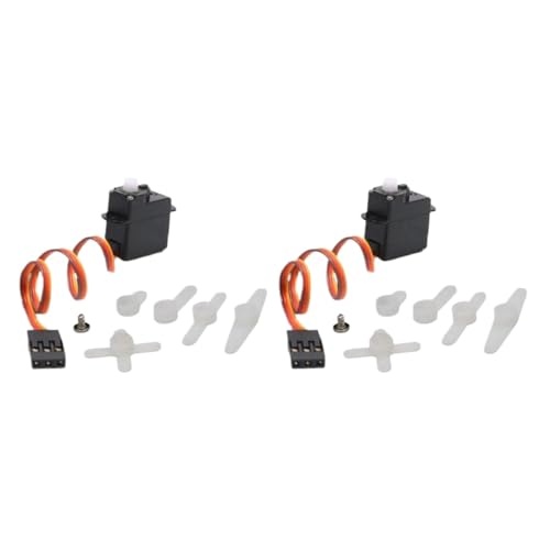 ZYPMoTo 2PCS 2G Digitales Servolenker mit 1. 25mm 1. 0mm 3p JST -Terminals JR -Stecker kompatibel für RC Fixed Fling Aircraft Drohnenmodelle(Dupont Plug 4.2V) von ZYPMoTo