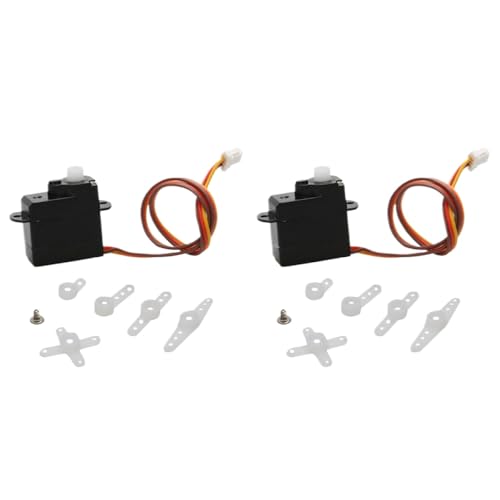 ZYPMoTo 2PCS 2G Digitales Servolenker mit 1. 25mm 1. 0mm 3p JST -Terminals JR -Stecker kompatibel für RC Fixed Fling Aircraft Drohnenmodelle(JST-1.0mm 3.7V) von ZYPMoTo