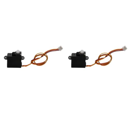ZYPMoTo 2PCS 2G Digitales Servolenker mit 1. 25mm 1. 0mm 3p JST -Terminals JR -Stecker kompatibel für RC Fixed Fling Aircraft Drohnenmodelle(JST-1.25mm 5V) von ZYPMoTo