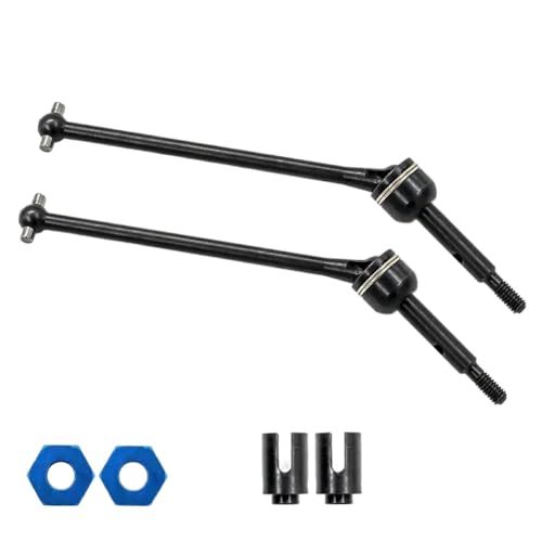 ZYPMoTo 2pcs 4pcs Stahl Heckantriebswelle kompatibel mit 1 10 -Skala -RC -Autos wie Hoss VXL 4x4 2WD -Modelle Ersatzteile(Rear) von ZYPMoTo