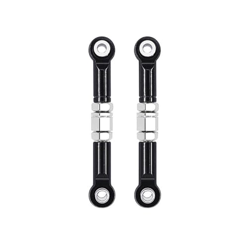 ZYPMoTo 2pcs Metall Frontlenker Lenkpfahlungslinks mit 1/16 RC Cars FITS -Modelle H16 16207 16208 16209 16210 Ersatzteile Zubehör(Black) von ZYPMoTo